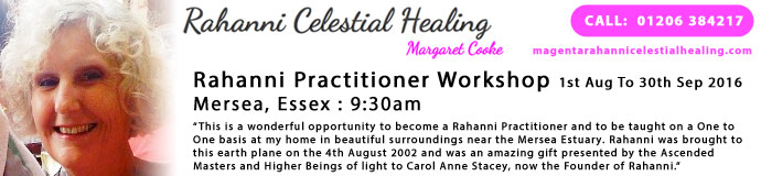 Rahanni Practitioner Workshops - 15th July to the 15th September 2015