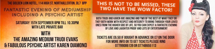 An evening of mediumship & psychic art An evening of mediumship & psychic art