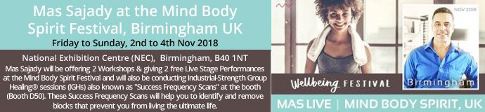 Mas Sajady at the Mind Body Spirit Festival, Birmingham UK Mas Sajady at the Mind Body Spirit Festival, Birmingham UK