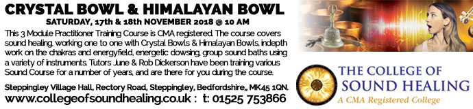 Crystal & Himalayan Bowl Practitioner Training Crystal & Himalayan Bowl Practitioner Training