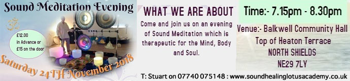 Sound Meditation Evening - North Shields Sound Meditation Evening - North Shields