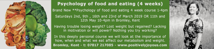 Psychology of food and eating (4 weeks)