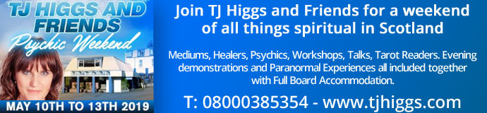 TJ Higgs & Friends Scotland - Psychic Weekend TJ Higgs & Friends Scotland - Psychic Weekend