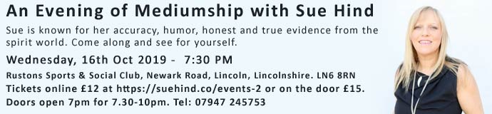 An Evening of Mediumship with Sue Hind