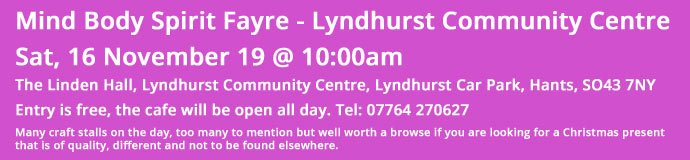 Mind Body Spirit Fayre Mind Body Spirit Fayre