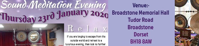 Gong Bath (Sound Meditation Evening) - POOLE Gong Bath (Sound Meditation Evening) - POOLE