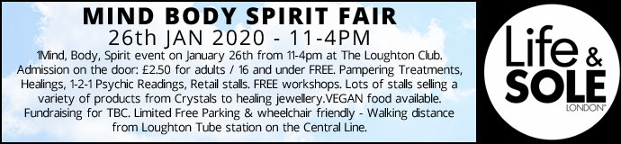 Mind Body Spirit Fair 26th Jan 2020 £2.50 Entrance pay on day