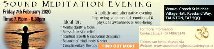 Gong Bath (Sound Meditation Evening) TAUNTON Gong Bath (Sound Meditation Evening) TAUNTON