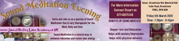 Gong Bath (Sound Meditation Evening) - POOLE, BROADSTONE 