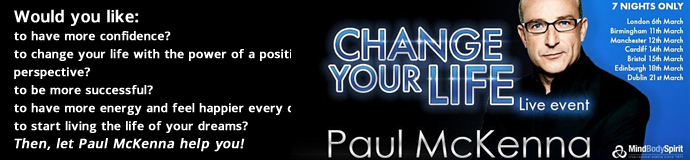 PAUL McKENNA Change Your Life - Live Event - 6th March 2020 PAUL McKENNA Change Your Life - Live Event - 6th March 2020