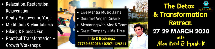 The Detox & Transformation Wellbeing Retreat with Alex Reid & Prash K The Detox & Transformation Wellbeing Retreat with Alex Reid & Prash K