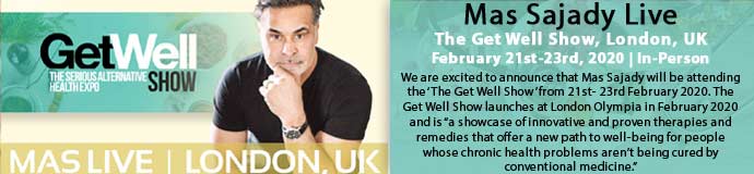 Mas Sajady at The Get Well Show, London, UK Mas Sajady at The Get Well Show, London, UK